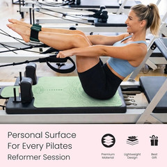 Pilates Reformer Mat Non Slip – Washable Reformer Mat Cover with Grip Socks & Me