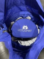 Massage Mat Linen Lotus Spike Acupressure Sports Cushion Blue & White Used
