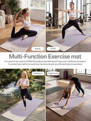 Extra Thick Non-Slip Yoga Mat 10MM, 72.8″x31.5″ for Yoga & Fitness