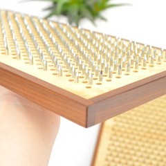 Sadhu Board with Thermal Ash “Nirvana” Galvanized Nails 10 mm/0.4 inch
