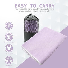 Hot Yoga Towel – Microfiber Non Slip Yoga Mat Towel with Grip Dot Sweat Absorben