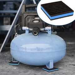 Anti Vibration Pad with Ribbed Rubber, 4″ x 4″ x 7/8″ Blue EVA Center Isolati…