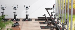 Bike Trainer Mat Compatible with Peloton Bike, for Treadmill & Row, THK 6mm,