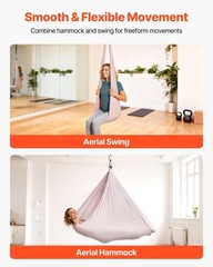 300lb Duty Yoga Swing Hammock 104.3×58.7in Durable Coating Wear Resistant