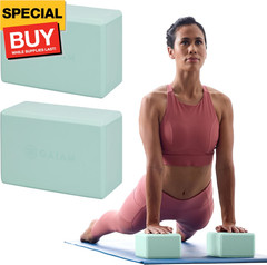 Yoga Block – Supportive Latex-Free Eva Foam – Soft Non-Slip Surface with Beveled