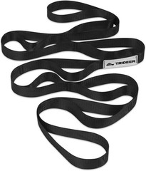 Non-Elastic Stretching Strap with Loops for Physical Therapy & Rehab, Knee Hi…