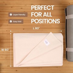 Yogikuti Iyengar Cotton Yoga Blanket Set Of Two Handwoven Yoga Blankets For