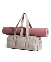 Reiki Gym Bag for Women Puffy Yoga Mat Travel Medium 15L 15L-Sand Brown