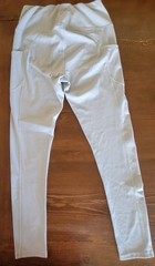 IUGA Women’s Yoga Pants, Grey, Size L, 3 Pockets, Soft Polyester Spandex