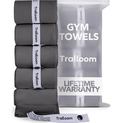 Trailoom Microfiber Workout Towels – Quick Dry, Highly Medium, Dark Gray