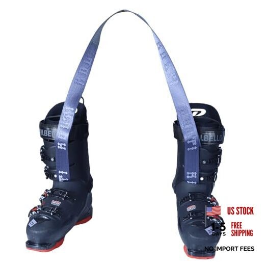 Ski Boot Carrier Strap, Snowboard Boot Shoulder Sling Tote Leash Also for Blue