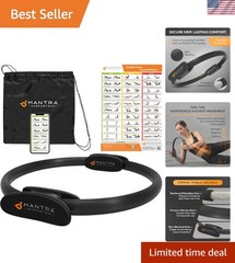 Pilates Ring with Comfort Grips – Enhance Core, Thigh & Arm Strength