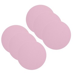 6Pcs Durable Tpe Fitness Yoga Knee and Elbow Pads Pink Round Exercise Mat