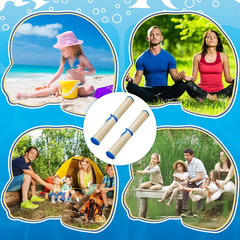 4 Packs Straw Beach Mat Waterproof Non Slip Straw Mat Foldable Lightweight Picni