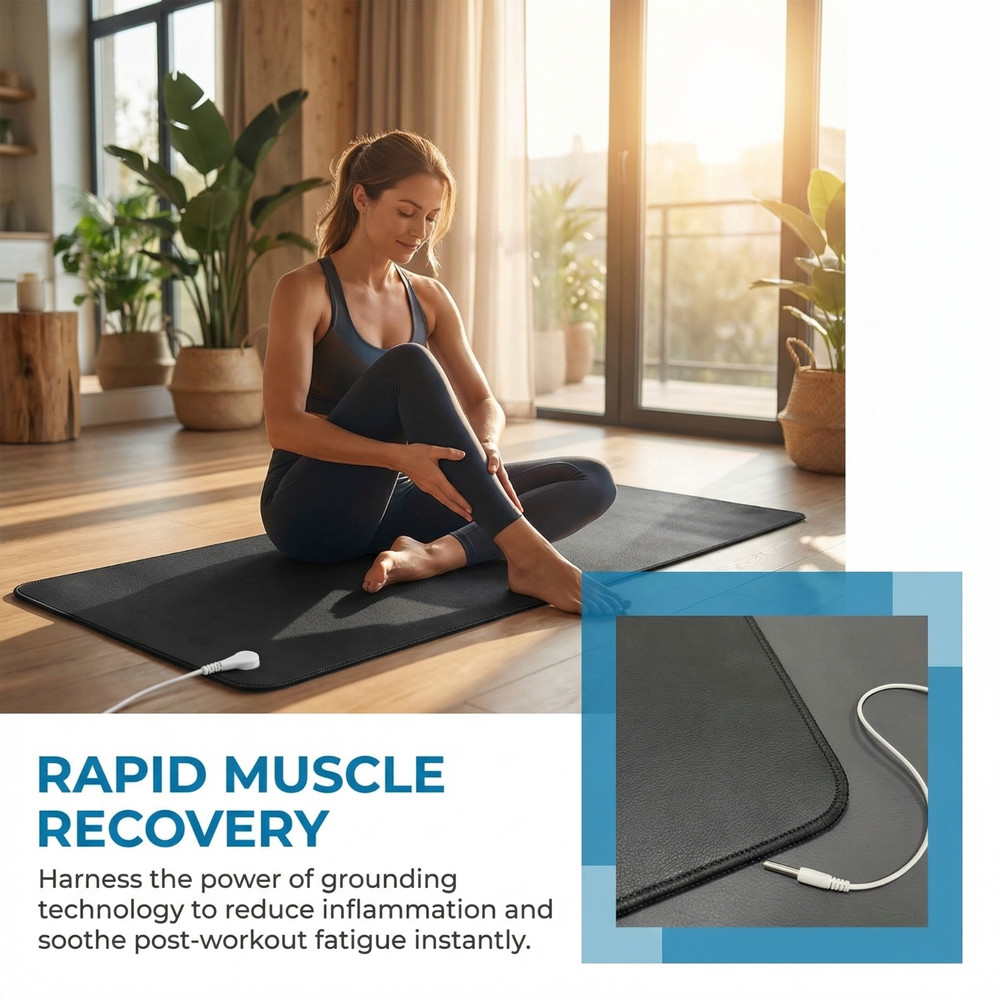 Earthing Grounding Mat – Boost Circulation, Speed Recovery & Ease Chronic Pain