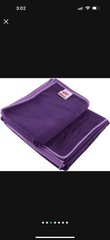 Peace Yoga Purple Suede Yoga Towel 2-Pack Anti-Slip Ultra-Absorbent 24×72