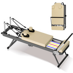 Pilates Reformer Machine For Home Gym Workout, Foldable Pilates Equipment