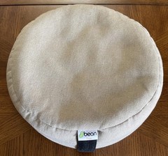 Natural Hemp Zafu Meditation Pillow – Organic Buckwheat Fill Zen Yoga Pillow
