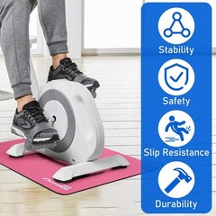 23.6″ Non-Slip Workout Mat – Ultra-Stable Floor Protector for Exercise Equipment