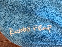 Breathe Hot Rabbit Flap Bikram Yoga Mat, Blue, Cotton /Polyester , Extra Long