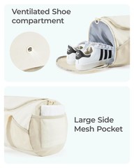 BAGSMART Gym Bag for Men & Women, Lightweight Duffel with Shoe Compartment, W…
