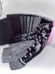 2 Pair Muk Luks Wide Calf Nylon Knee-High Compression Socks 6-10