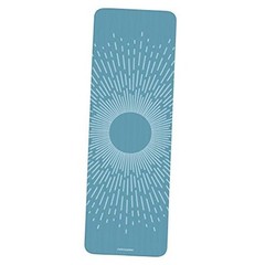 Solana Yoga Mat 1″ & 1/2″ Thick w/Nylon Strap for Men & Women Blue Mist 1 inch