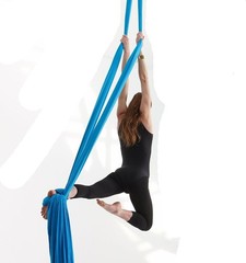 Aerial Silks Starter Kit Durable 11Yards of Aerial Yoga Hammock W/ Hardware