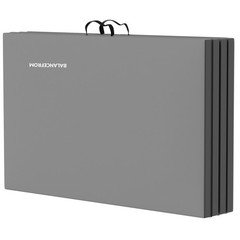 BalanceFrom Fitness GoGym 4′ x 10′ x 2″ Folding Gymnastics Mat, Gray (2 Pack)
