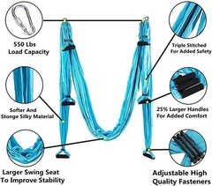 Aerial Yoga Swing Set, Ultra Strong Hammock Trapeze Extension, Antigravity Ceili