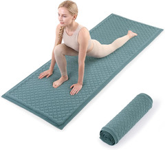 Non-Slip Cotton Yoga Mat – Washable & Foldable for Indoor/Outdoor Fitness