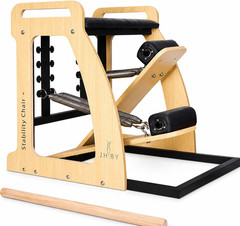 Sturdy Pilates Chair for Home Workouts – Metal Frame Yoga Fitness Trainer