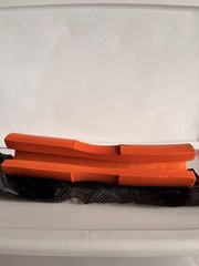 Fiteroc Non-Slip Orange Foam Yoga Mat with Carry Bag