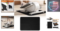 Double-Sided Non-Slip Workout Mat for Elliptical Machine, 23.6″ x 17″ Stepper…