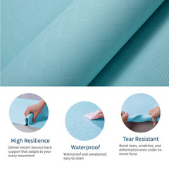 Yoga Mat, Exercise Yoga Mat With Non-Slip Design, Professional TPE Exericise Mat