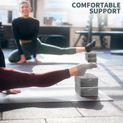 2-Pack Yoga Blocks, High-Density 9″X6″X3″ Yoga Brick Foam Blocks Non-Slip EVA