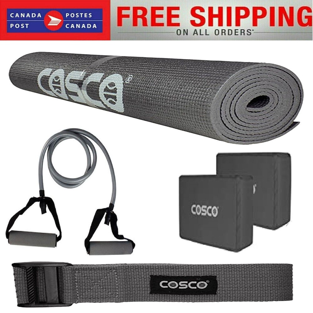 68″x24″ Mat Durable & Multi-Functional For Fitness & Exercise Complete Yoga Set