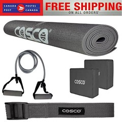 68″x24″ Mat Durable & Multi-Functional For Fitness & Exercise Complete Yoga Set