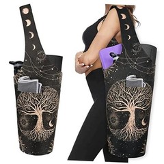 Yoga Mat Bag – Long Tote with Pockets – Holds More Yoga 37″x15.5″ Tree of Life