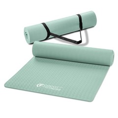 Circuit Fitness by 1/4-inch (6mm) Non Slip Multi-Purpose Exercise Yoga Mat wi…