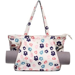Corduroy Yoga Tote Bag Drawstring Mat Carrier Office Workout Travel Pilates