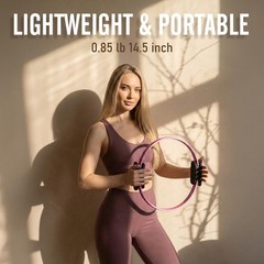 Pilates Ring Fitness Circle for Women, Pilates Equipment – 14.5″ Home Magic E…