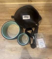 Chirp Wheel+ 2 Pack Rolling Exercise Wheels With Posture Corrector And Carry Bag