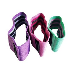 Set of 3 Resistance Loop Bands Booty Glute Trainer Home Gym Yoga Fitness Exercis