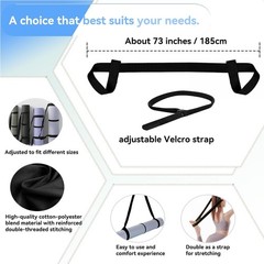 ADJUSTABLE YOGA MAT STRAP CARRIER Thick Wide Travel Gym Carrying Dual Function