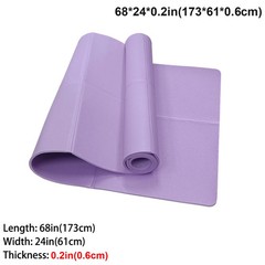 Foldable Yoga Mat EVA Non Slip Travel Exercise Fitness Pad 68×24 in 3mm 4mm 6mm