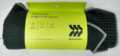 All in Motion Premium Yoga Mat Towel, 70″x26″, Grey