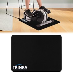 Enhanced Stability Non-Slip Mat for Under Desk Exercise Equipment – Black