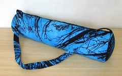 Blue Tree Yoga Mat Carrier Bag Hippie Mandala Cotton Bag With Shoulder Strap