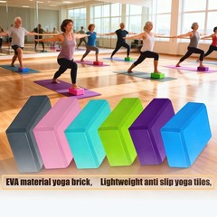 24 Pcs Foam Yoga Blocks Lightweight Non-Slip Supportive Yoga Bricks Yoga Prop…